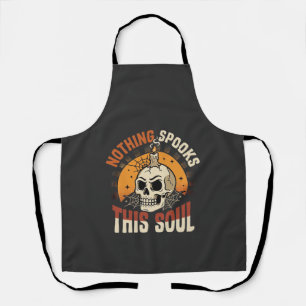 Halloween Brave Skeleton Night Apron