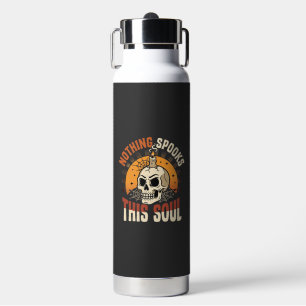 Halloween Brave Skeleton Night Water Bottle