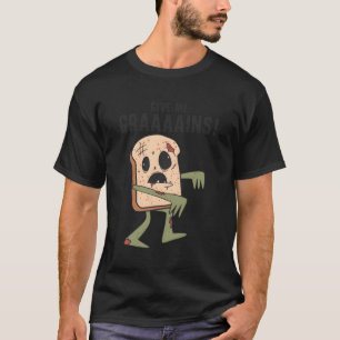 Halloween Bread Zombie Food Zombie Fan Monster T-Shirt