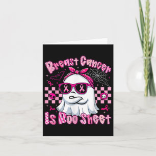 Halloween Breast Cancer Is Boo Sheet Breast Cancer Card