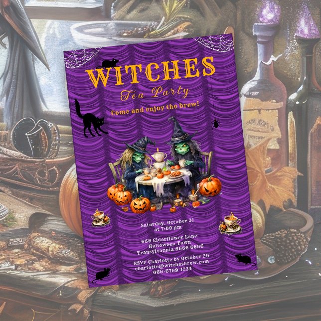 Halloween Brew Witches Tea Invitation (Creator Uploaded)