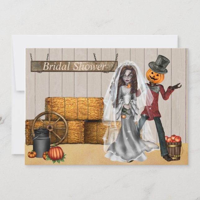 Halloween Bridal Shower Invitation (Front)
