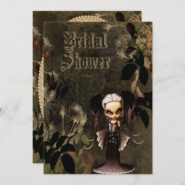 Halloween Bridal Shower Invitation (Front/Back)