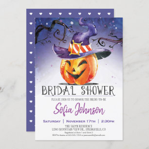 Halloween Bridal Shower Invitation