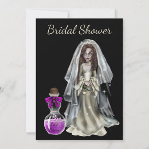 Halloween Bridal Shower Invitation Love Potion