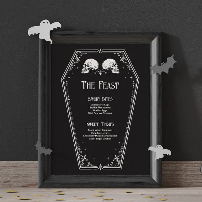 Halloween Bridal Shower Menu Poster (Creator Uploaded)