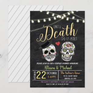 Halloween Bridal Shower Wedding Invitation