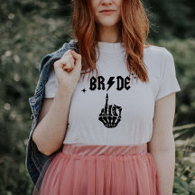 Halloween Bride Skull T-shirt