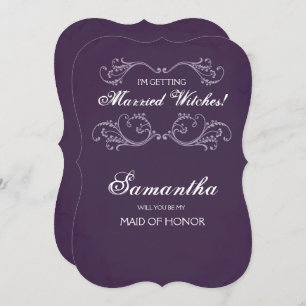 Halloween Bridesmaid Proposal Invite ~ Funny
