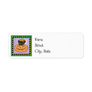 Halloween Brittany Label Return Address Label