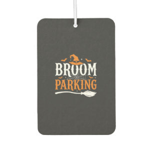 Halloween Broom Parking Witch Hat Graphic Car Air Freshener