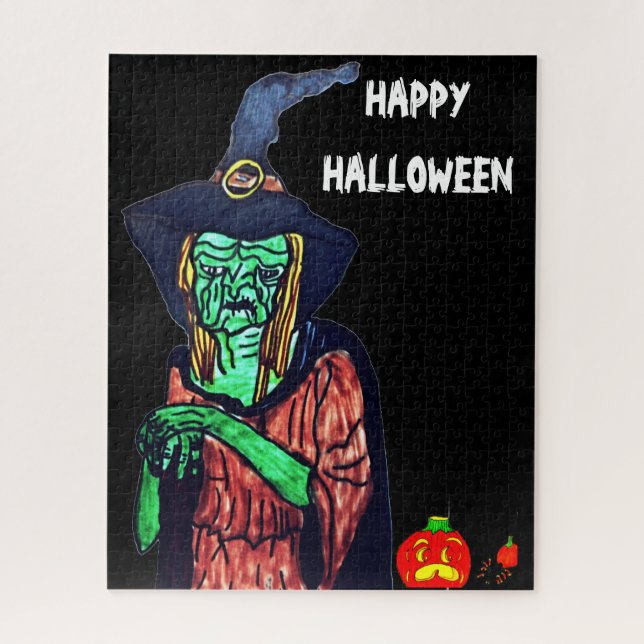 HALLOWEEN BROOMHILDA THE UGLY WITCH puzzle (Vertical)