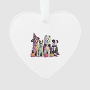 Halloween Brush Squad Dog Ornament