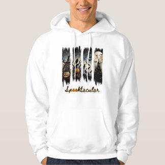 Halloween brushstroke 4 vertical panel hoodie