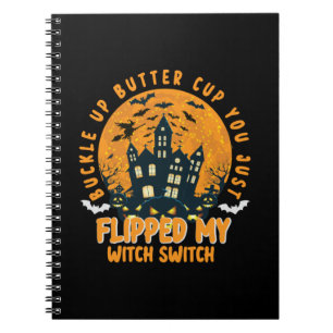 Halloween Buckle Up Batter Cup You Birthday Notebook