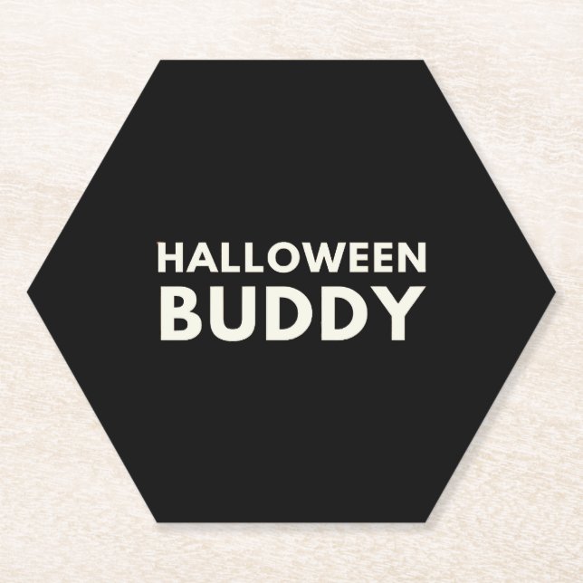 Halloween Buddy Paper Coaster (Front)