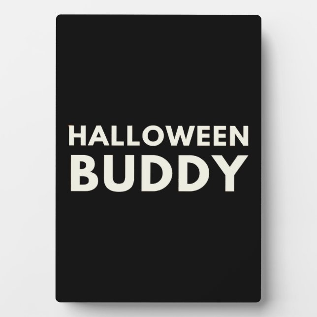 Halloween Buddy Plaque (Front)