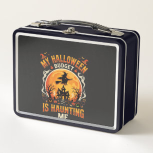 Halloween Budget Haunt Metal Lunch Box