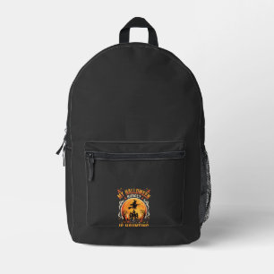 Halloween Budget Haunt Printed Backpack