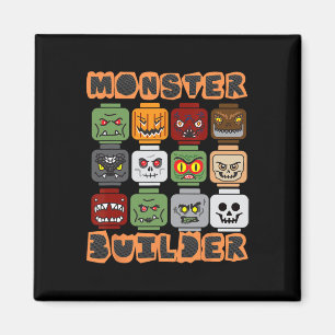 Halloween Building Bricks Monster Builder Brick He Magnet