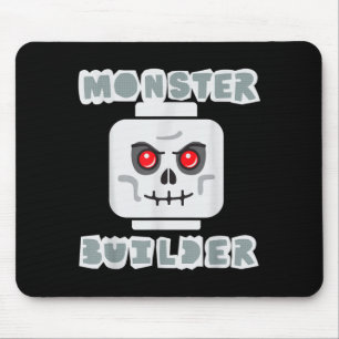 Halloween Building Bricks Monster Builder Skull Mouse Pad
