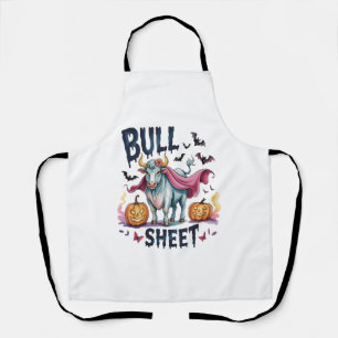 Halloween Bull Sheet,Funny Ghost Cow Apron