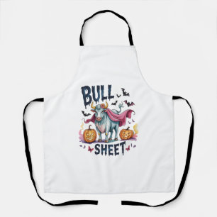 Halloween Bull Sheet,Funny Ghost Cow Apron