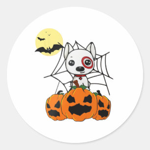 Halloween Bullseye Tar_get Team Member Sticker