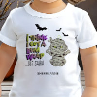 Halloween Bum Wrap Mummy Baby Green ID683