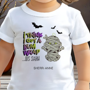 Halloween Bum Wrap Mummy Baby Green ID683 Toddler T-Shirt