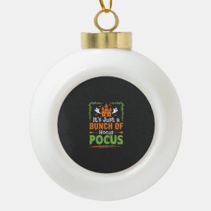 Halloween Bunch of Hocus Pocus Ceramic Ball Christmas Ornament