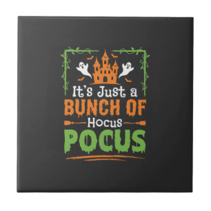 Halloween Bunch of Hocus Pocus Ceramic Tile