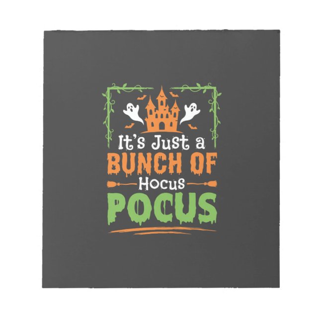 Halloween Bunch of Hocus Pocus Notepad (Front)