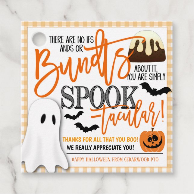 Halloween Bundt Cake Gift Tag (Front)