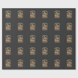 Halloween Bus Driver Midnight Route Wrapping Paper