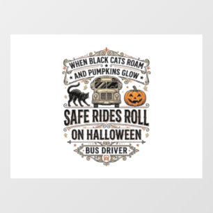 Halloween Bus Driver Spooky Vintage Engraving Shir