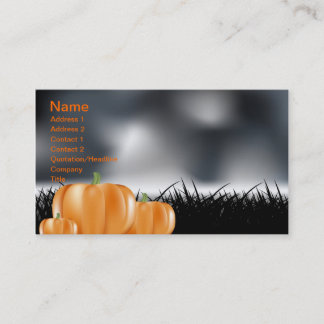 Halloween Business Card