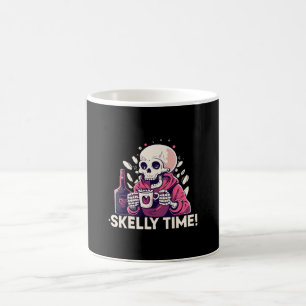 halloween but its skelly time coffee mug