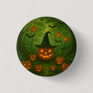 Halloween button that matches nature