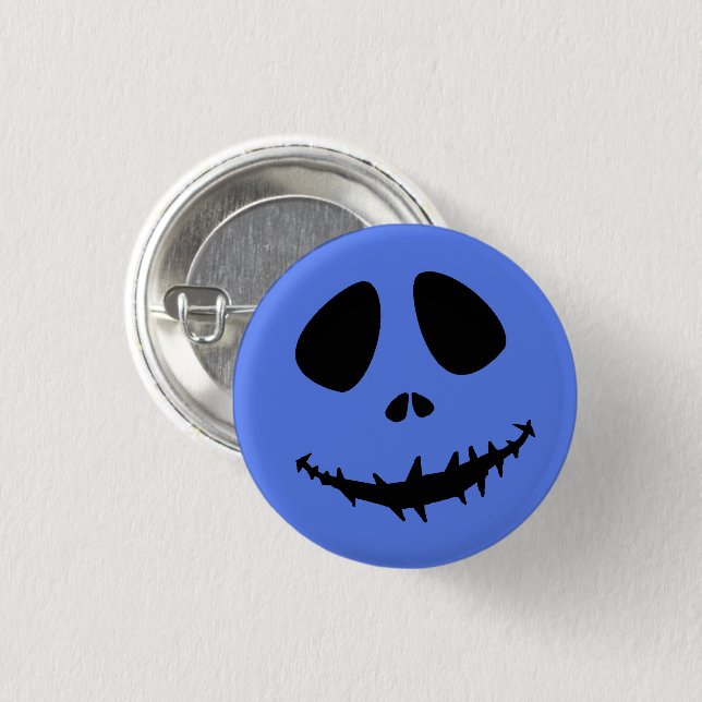 Halloween Buttons, Creepy Grimace Freaky Halloween 3 Cm Round Badge (Front & Back)