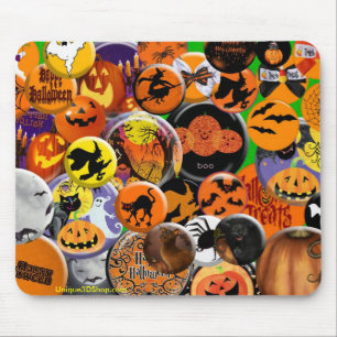 Halloween Buttons Mousepad