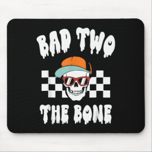 Halloween Byd Two The Bone Funny 2nd Birthday Skel Mouse Pad