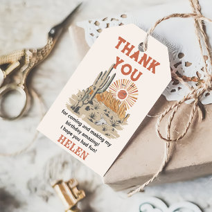 Halloween Cactus Birthday Party Thank You Favour Gift Tags