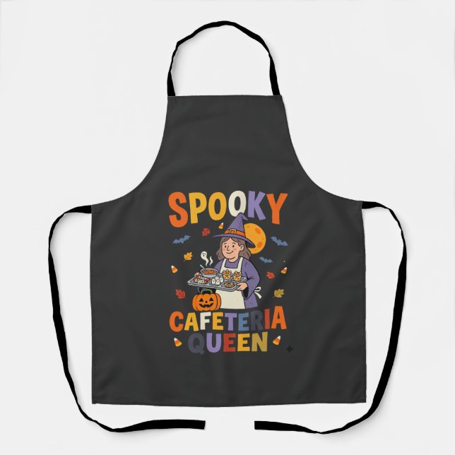 Halloween Cafeteria Queen Apron (Front)