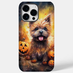 Halloween Cairn Terrier With Pumpkins Scary  Case-Mate iPhone 14 Pro Max Case