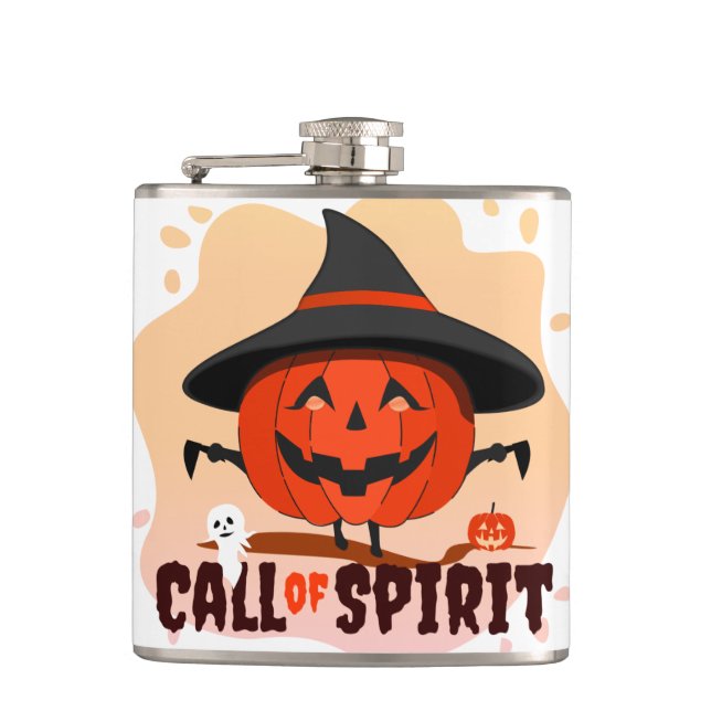 Halloween Call of Spirit Hip Flask (Front)