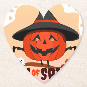 Halloween Call of Spirit Paper Coaster