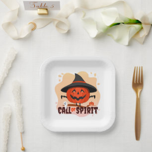 Halloween Call of Spirit Paper Plate