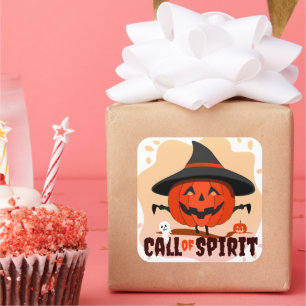Halloween Call of Spirit Square Sticker