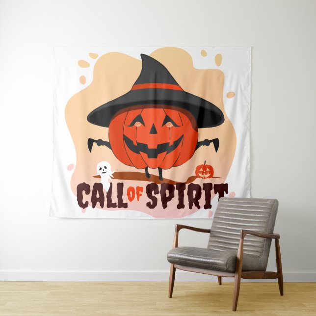 Halloween Call of Spirit Tapestry (In Situ (Horizontal))